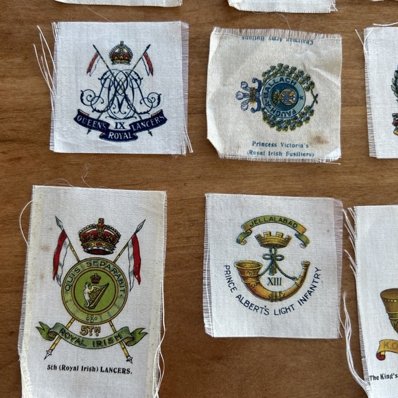 Lot Of 13 Vintage British‎ Royal Army Cigarette Silks  1910 - Picture 5 of 7